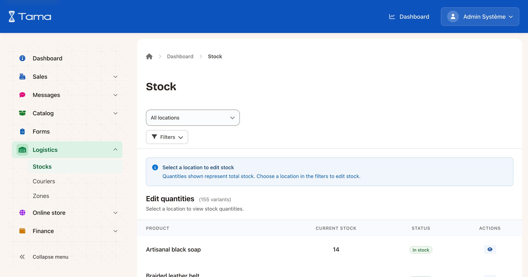 Your stock updates itself, with every sale